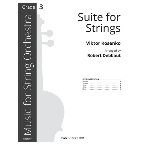 Kosenko - Suite For Strings So3 Full Score Score