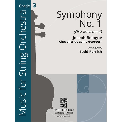 Bologne - Symphony No 1 1St Mvt So3 Sc/Pts Score/Parts