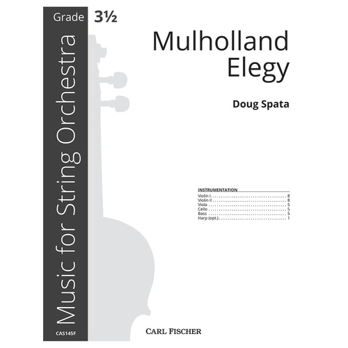 Mulholland Elegy So3.5 Full Score Score