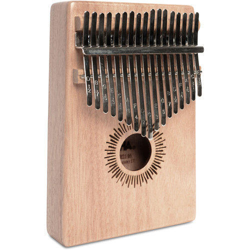 Cascha 17-Key Mahogany Kalimba with Accessories, C Major Tuning, Padded Bag, Cleaning Cloth, Tuning Hammer, Key Stickers, Thumb Caps