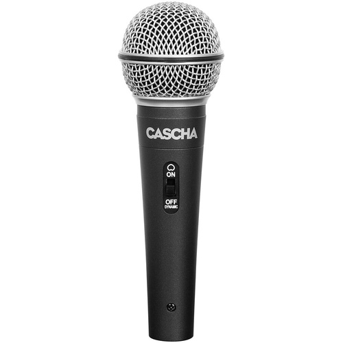 Cascha Dynamic Handheld Microphone with XLR Cable and Mic Holder