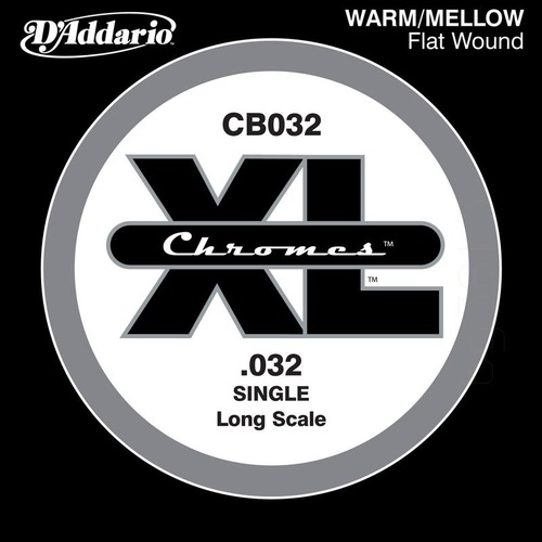 D'Addario CB032 Chromes Bass Guitar Single String, .032