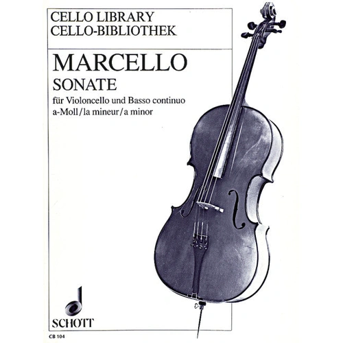 Marcello Cello Sonata No 3 in A Minor for Cello and Piano