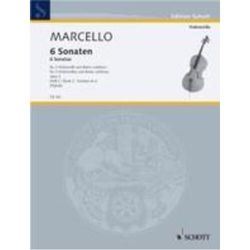 Marcello - 6 Sonatas Vol 2 Nos 4-6 2 Cellos/Piano (Softcover Book)