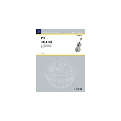 Puetz - Adagietto for Cello and Piano, 12 Pages, Schott Music