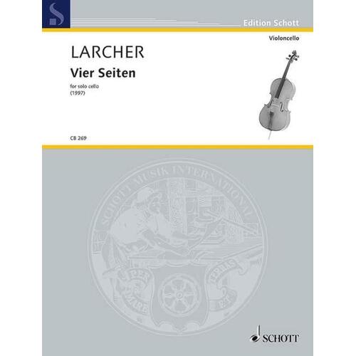 Larcher - Vier Seiten Solo Cello (Softcover Book)