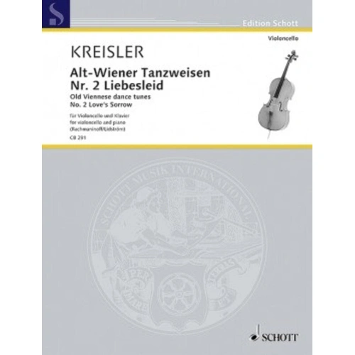 Kreisler - Liebesleid for Cello and Piano, Schott Music, 24 Pages, Cello Library Series