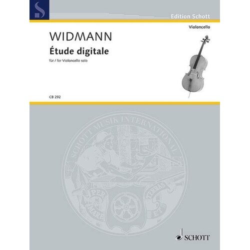 Widmann - Etude Digitale Cello Solo (Softcover Book)