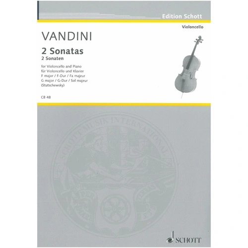 Vandini - 2 Sonatas for Cello and Piano F Major & G Major