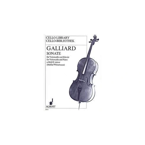 Galliard Sonata in E Minor for Cello and Piano, 20 Pages, Publisher: Schott Music