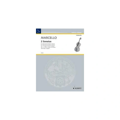 Marcello - 2 Sonatas for Cello and Piano in F Major & G Minor, Schott Music, 24 Pages