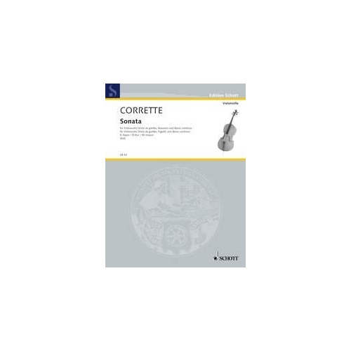 Corrette: Sonata D Major Op. 20/6 for Cello/Basso Continuo - Schott Music, 18 Pages
