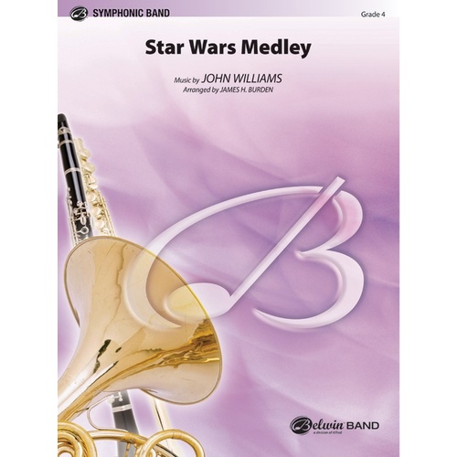 Star Wars Medley Concert Band Sheet Music by John Williams Gr 4