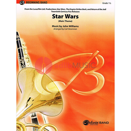 Star Wars Main Theme Concert Band Grade 1 by John Williams