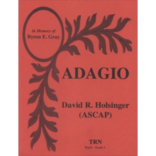 Holsinger - Adagio Concert Band 3 Score/Parts Book