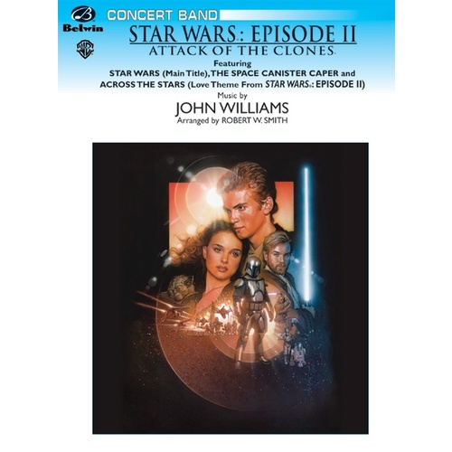 Star Wars Episode 2 Attack of Clones Theme Concert Band Sheet Music Grade 3