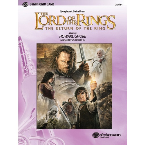 Lord Of The Rings Return King Suite Concert Band Gr 4 Score
