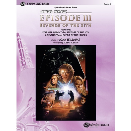 Star Wars Episode 3 Revenge of the Sith Suite Concert Band Sheet Music Grade 4