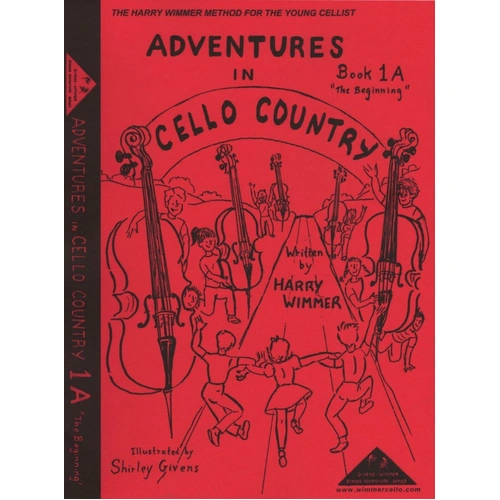 Adventures in Cello Country Book 1A by Harry Wimmer, Publisher: M&M, Cello, 1 page, Beginner techniques and simple pizzicato songs.
