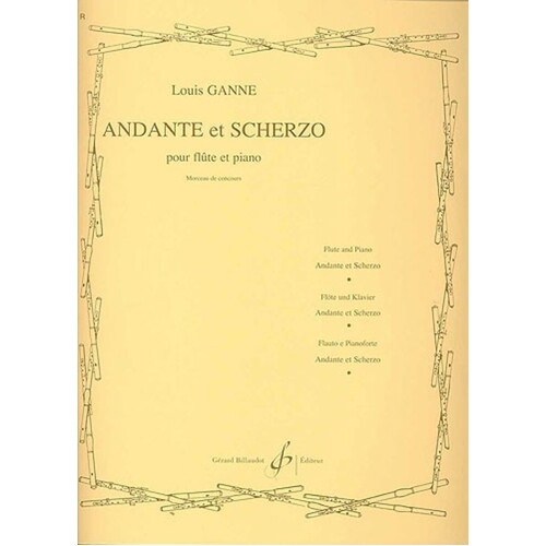Ganne - Andante Et Scherzo Flute/Piano (Softcover Book)