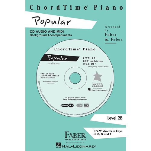 Chord Time Piano Popular Level 2B CD (Op) Book