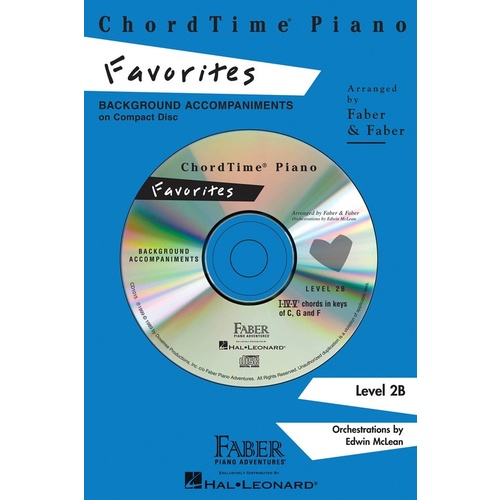 Chord Time Piano Favorites Level 2B CD Book