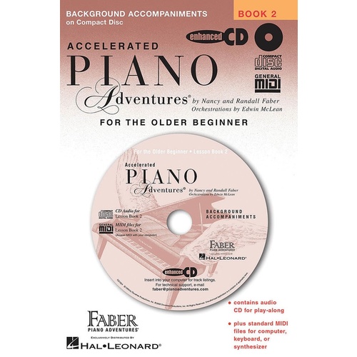 Accelerated Piano Adventures Book 2 Lesson CD Book