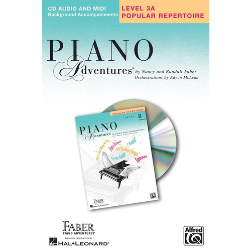 Piano Adventures Pop Repertoire Book 3A CD Book