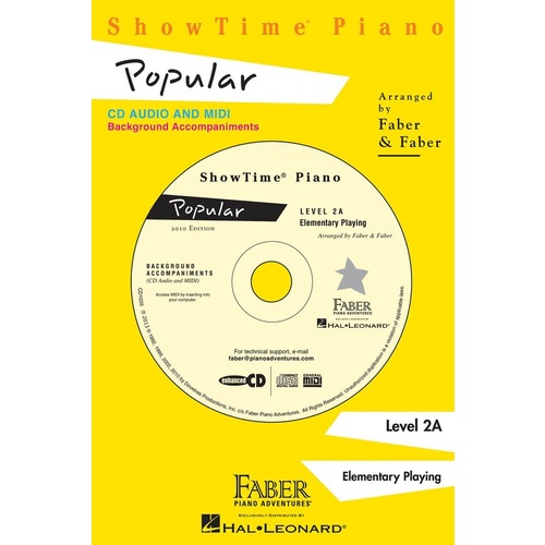 Show Time Piano Popular Level 2A CD Book