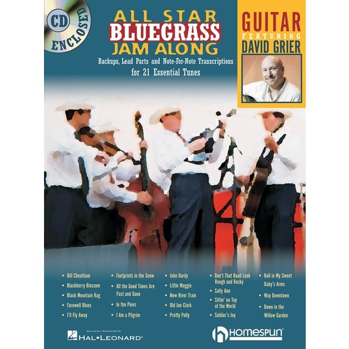 All Star Bluegrass Jam Along For Guitar Book/CD