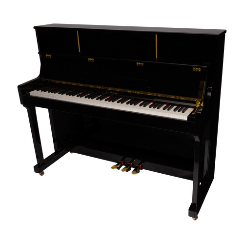 Crown CDP-901-BLK Upright 88-Key Weighted Digital Piano in Gloss Black
