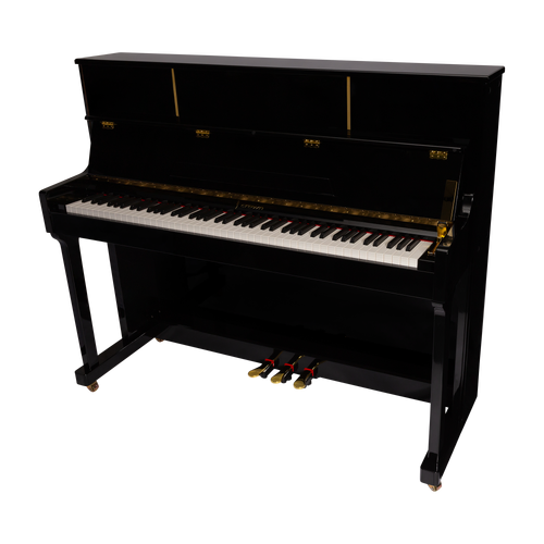 Crown CDP-901-BLK Upright 88-Key Weighted Digital Piano with French Dream Sound Engine, Black Finish