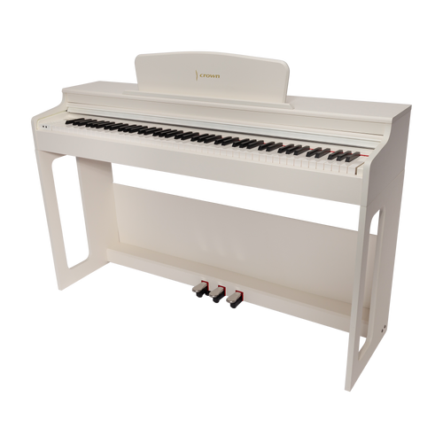 Crown CDP-906-BLK Upright 88-Key Digital Piano with French Dream Sound Engine