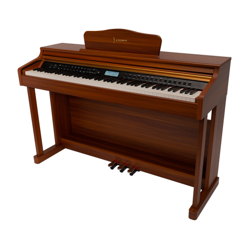 Crown CDP-913-WDG Upright 88-Key Weighted Digital Piano Woodgrain Finish