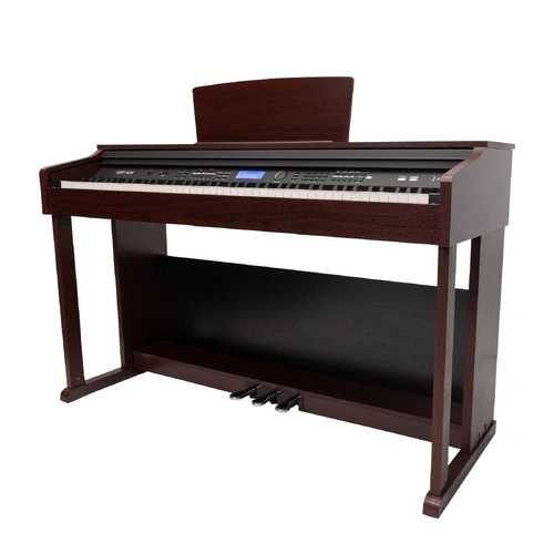 Crown CDP-A20 88-Key Touch Responsive Digital Piano with LCD, USB, MIDI, and Weighted Keys - Walnut Finish