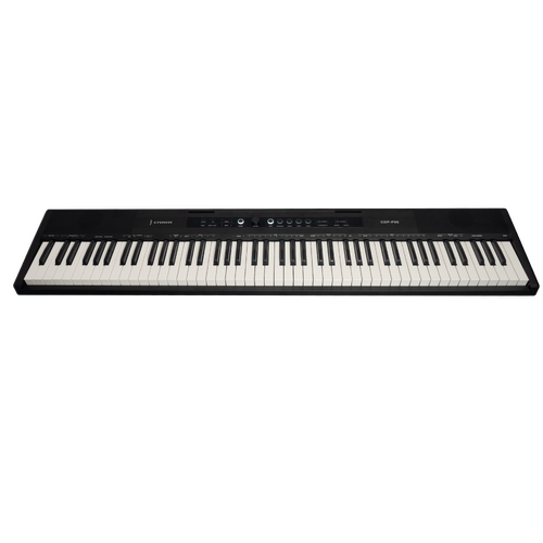 Crown P86 88-Key Touch Responsive Digital Piano with LCD Display and USB Port (Black)