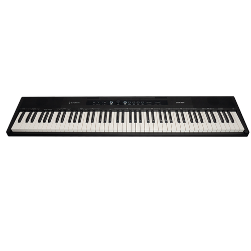 Crown P86 88-Key Touch Responsive Digital Piano with LCD Display and USB Port (Black)