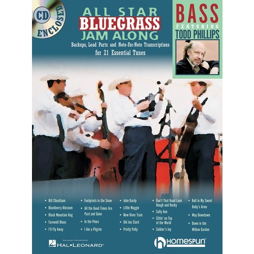 All Star Bluegrass Jam Along For Bass Book/CD