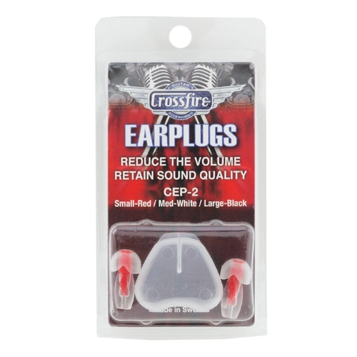 Crossfire Deluxe Earplugs Small Red CEP-2-SM with Class-3 Protection 18-21dB