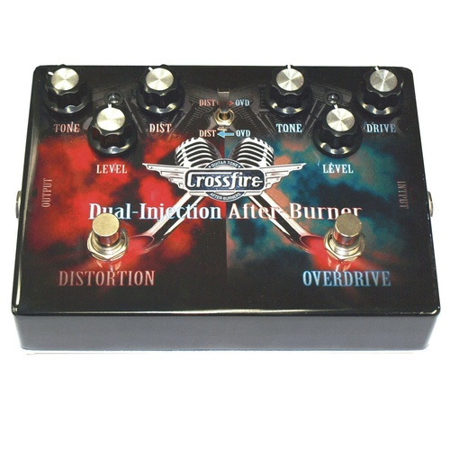 Crossfire Distortion & Overdrive Dual Guitar Effects Pedal