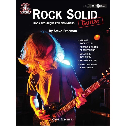 Camp Jam Rock Solid Guitar by Steve Freeman, 128 Pages, Techniques for Chords, Rhythm, and Styles in Rock Music
