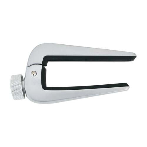 Crossfire Universal Acoustic and Classical Guitar Capo - Silver, Zinc Alloy, Double-Sided Design