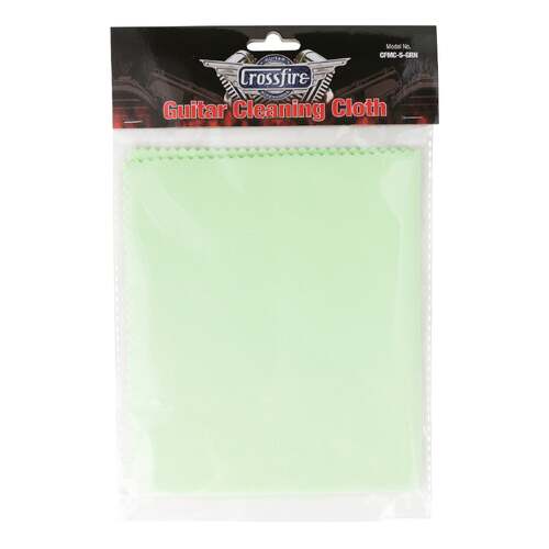Crossfire Microfibre Guitar Polish Cloth CFMC-5 Green