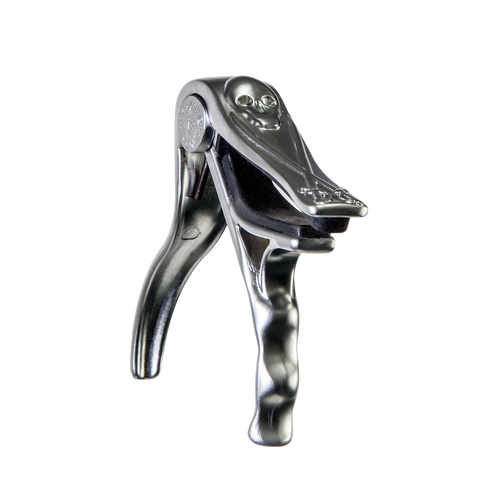 Crossfire Trigger-Style 'Skull' Acoustic Guitar Capo - Chrome