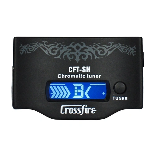 Crossfire CFT-SH-BLK Sound Hole-Mounted Chromatic Tuner with Built-In Microphone