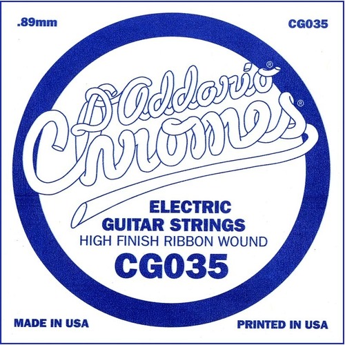 D'Addario CG035 Flat Wound Electric Guitar Single String, .035