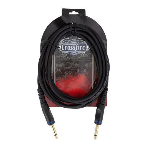 Crossfire 10' / 3 Metre Instrument Cable with Straight Moulded Jacks
