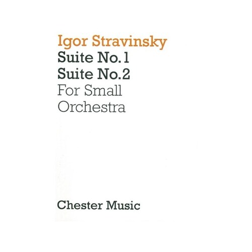 Stravinsky - Suites No 1 & 2 Small Orch Study Score