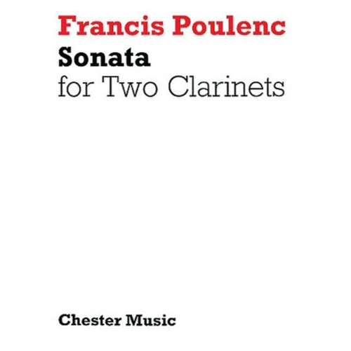 Poulenc - Sonata for Two Clarinets - Clarinet Duet, Bb and A, Chester Music, 1 Page
