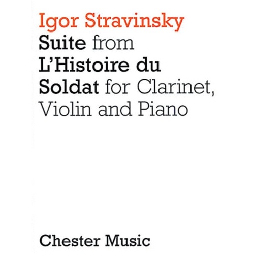 Stravinsky - Soldiers Tale Clarinet/Violin/Piano (Softcover Book)